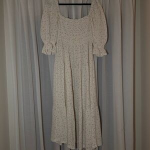Elegant Floral Long Sleeve Dress